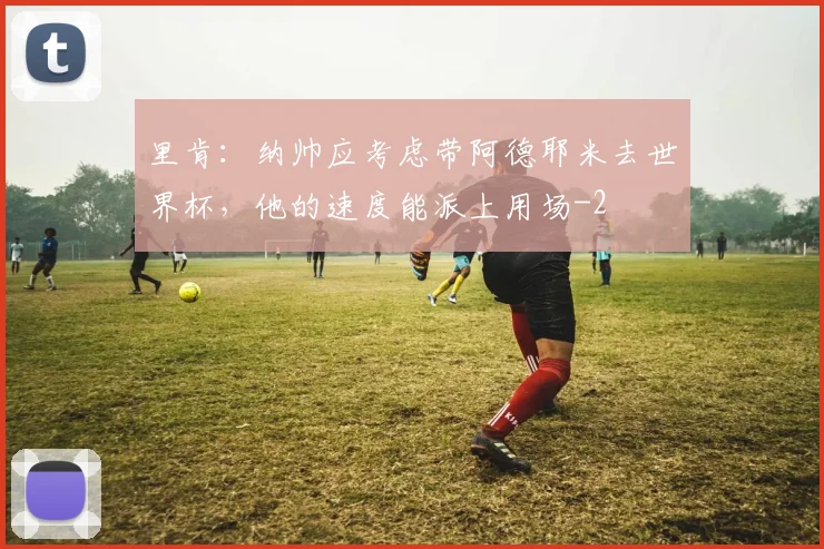 里肯:纳帅应考虑带阿德耶米去世界杯,他的速度能派上用场